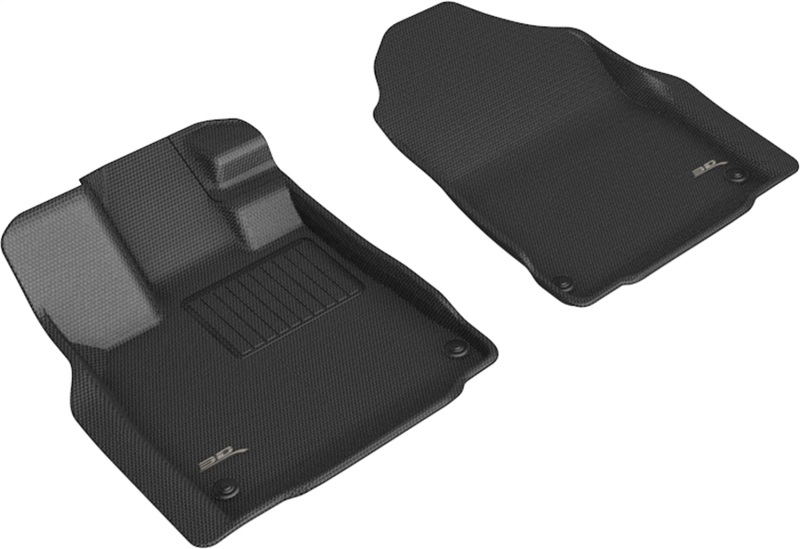 Acura MDX Floor Mat Set - Front - 3D MAXpider - KAGU Series - Black - `22-`24 Acura MDX Floor Mat Set - Front - 3D MAXpider - KAGU Series - Black - `22-`24